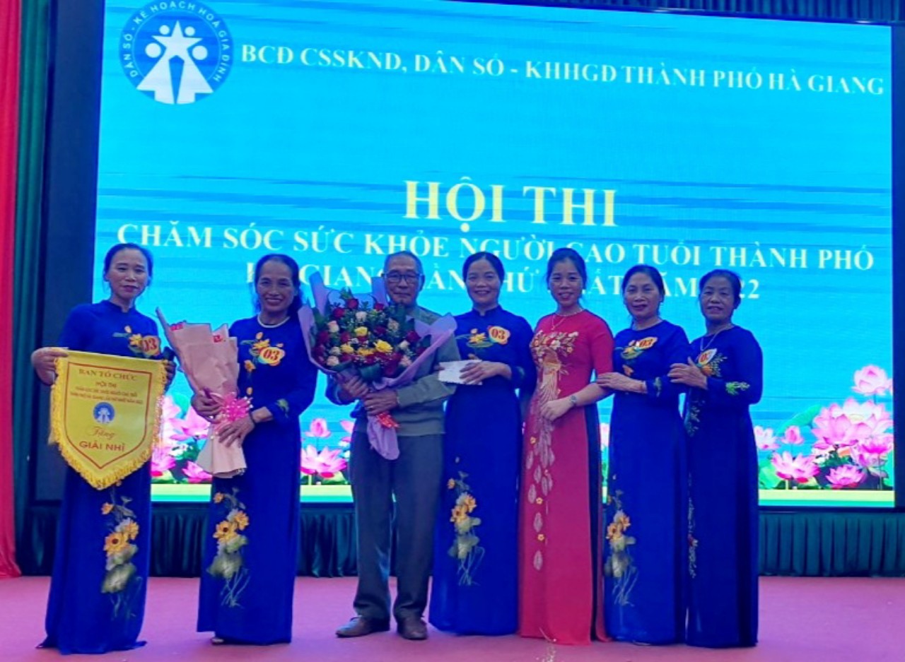 Phường Ngọc Hà tham gia Hội thi chăm sóc sức khỏe Người cao tuổi Thành phố Hà Giang năm 2022