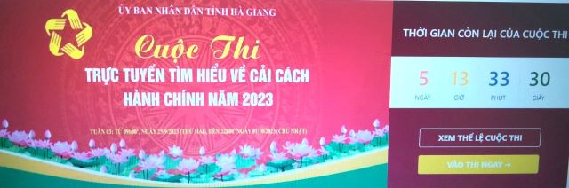 Kết quả tuần thứ hai, Cuộc thi trắc nghiệm trực tuyến tìm hiểu cải cách hành chính tỉnh Hà Giang năm 2023