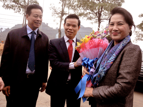 Chủ tịch Quốc hội Nguyễn Thị Kim Ngân thăm và làm việc tại tỉnh ta
